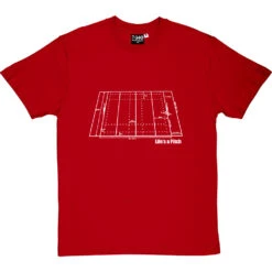 Life's A (Rugby) Pitch T-Shirt 26 Life's A (Rugby) Pitch T-Shirt -Tshirt Store lifes a rugby pitch tshirt 2 redtshirt