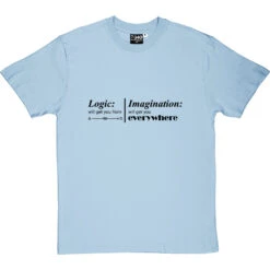 Logic And Imagination T-Shirt -Tshirt Store logic imagination tshirt 1 skybluetshirt