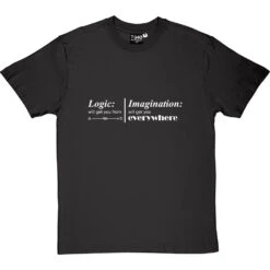 Logic And Imagination T-Shirt -Tshirt Store logic imagination tshirt 2 charcoaltshirt