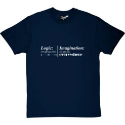 Logic And Imagination T-Shirt -Tshirt Store logic imagination tshirt 2 navybluetshirt