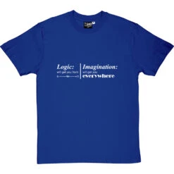 Logic And Imagination T-Shirt -Tshirt Store logic imagination tshirt 2 royalbluetshirt