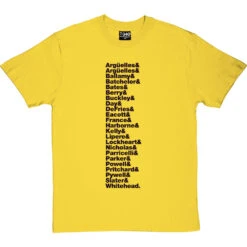 Loose Tubes Line-Up T-Shirt -Tshirt Store loose tubes line up tshirt 1 yellowtshirt