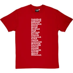 Loose Tubes Line-Up T-Shirt -Tshirt Store loose tubes line up tshirt 2 redtshirt