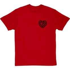 Love Cycling (Pocket Print) T-Shirt -Tshirt Store love cycling bike chain pocket print tshirt 1 redtshirt