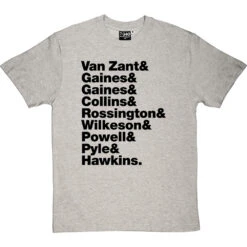 Lynyrd Skynyrd Line-Up T-Shirt -Tshirt Store lynyrd skynyrd tshirt 1 lightoxfordtshirt