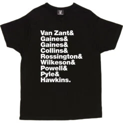 Lynyrd Skynyrd Line-Up T-Shirt -Tshirt Store lynyrd skynyrd tshirt 2 black mens v neck tshirt