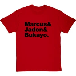 Marcus & Jadon & Bukayo T-Shirt -Tshirt Store marcus and jadon and bukayo tshirt 1 redtshirt