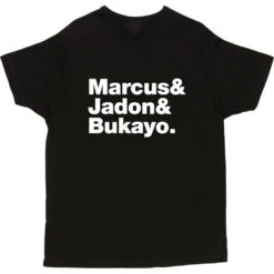 Marcus & Jadon & Bukayo T-Shirt -Tshirt Store marcus and jadon and bukayo tshirt 2 black mens v neck tshirt