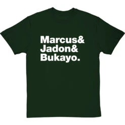 Marcus & Jadon & Bukayo T-Shirt -Tshirt Store marcus and jadon and bukayo tshirt 2 bottlegreentshirt
