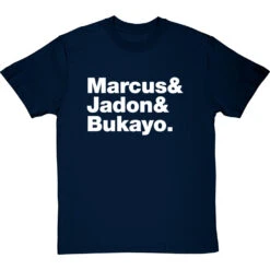 Marcus & Jadon & Bukayo T-Shirt -Tshirt Store marcus and jadon and bukayo tshirt 2 navybluetshirt