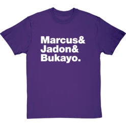 Marcus & Jadon & Bukayo T-Shirt -Tshirt Store marcus and jadon and bukayo tshirt 2 purpletshirt