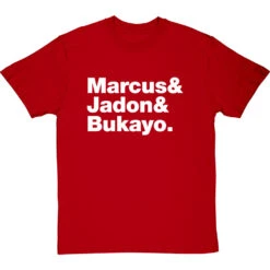 Marcus & Jadon & Bukayo T-Shirt -Tshirt Store marcus and jadon and bukayo tshirt 2 redtshirt