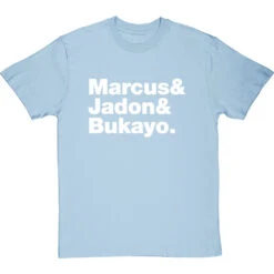 Marcus & Jadon & Bukayo T-Shirt -Tshirt Store marcus and jadon and bukayo tshirt 2 skybluetshirt