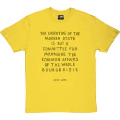 Karl Marx "Executive Of The Modern State" T-Shirt -Tshirt Store marx executive tshirt 1 yellowtshirt