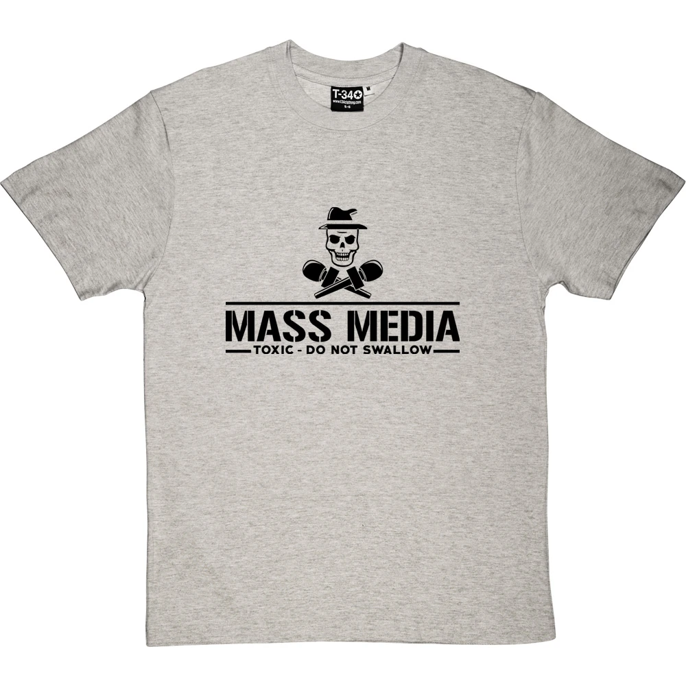 Mass Media: Toxic - Do Not Swallow T-Shirt 1 Mass Media: Toxic - Do Not Swallow T-Shirt