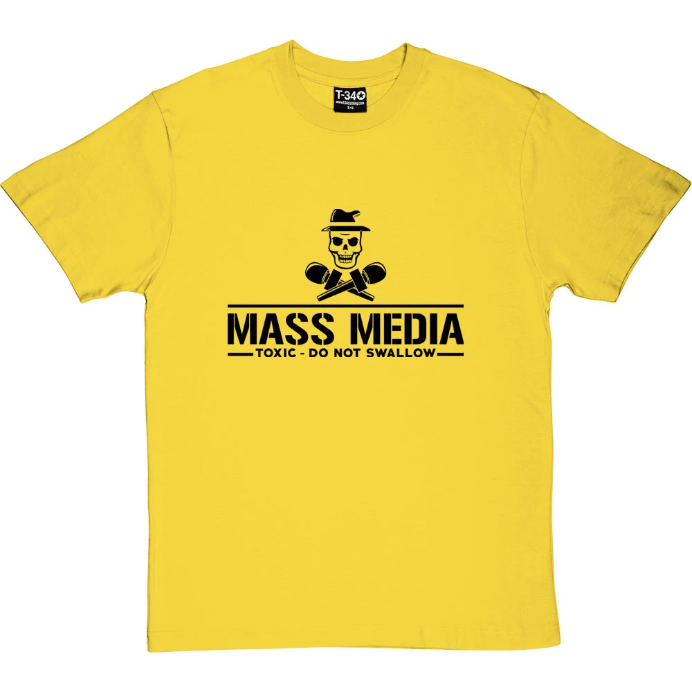 Mass Media: Toxic - Do Not Swallow T-Shirt 4 Mass Media: Toxic - Do Not Swallow T-Shirt - Image 4