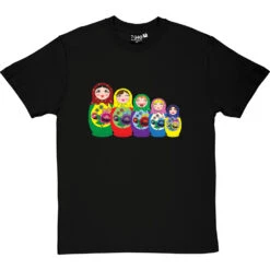 Matryoshka Dolls (Colour) T-Shirt -Tshirt Store matryoshka dolls colour tshirt blacktshirt