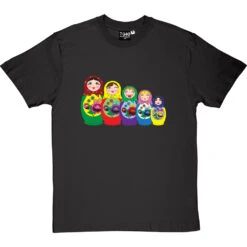 Matryoshka Dolls (Colour) T-Shirt -Tshirt Store matryoshka dolls colour tshirt charcoaltshirt