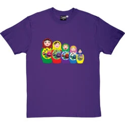 Matryoshka Dolls (Colour) T-Shirt -Tshirt Store matryoshka dolls colour tshirt purpletshirt