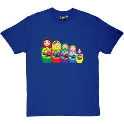 Matryoshka Dolls (Colour) T-Shirt -Tshirt Store matryoshka dolls colour tshirt royalbluetshirt