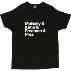 McNulty & Kima & Freamon & Prez T-Shirt -Tshirt Store mcnulty kima freamon prez tshirt 2 black mens v neck tshirt