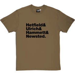 Metallica Line-Up T-Shirt -Tshirt Store metallica tshirt 1 olivetshirt