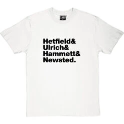 Metallica Line-Up T-Shirt -Tshirt Store metallica tshirt 1 whitetshirt