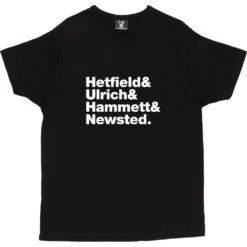 Metallica Line-Up T-Shirt -Tshirt Store metallica tshirt 2 black mens v neck tshirt