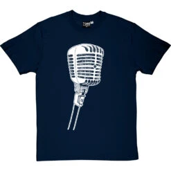 Microphone T-Shirt 36 Microphone T-Shirt -Tshirt Store microphone tshirt 2 navybluetshirt
