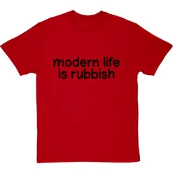 Modern Life Is Rubbish T-Shirt -Tshirt Store modern life is rubbish tshirt 1 redtshirt