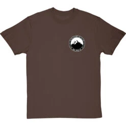The Mountains Are Calling And I Must Go (Badge) Pocket Print T-Shirt -Tshirt Store mountains are calling badge tshirt hazelnuttshirt