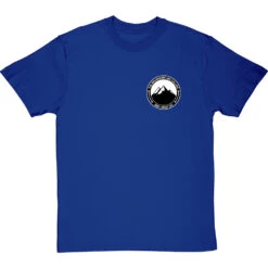 The Mountains Are Calling And I Must Go (Badge) Pocket Print T-Shirt -Tshirt Store mountains are calling badge tshirt royalbluetshirt