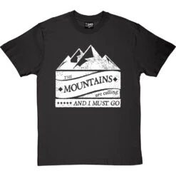 The Mountains Are Calling And I Must Go T-Shirt -Tshirt Store mountains are calling tshirt 2 charcoaltshirt
