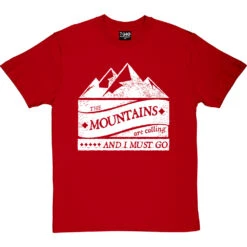 The Mountains Are Calling And I Must Go T-Shirt -Tshirt Store mountains are calling tshirt 2 redtshirt