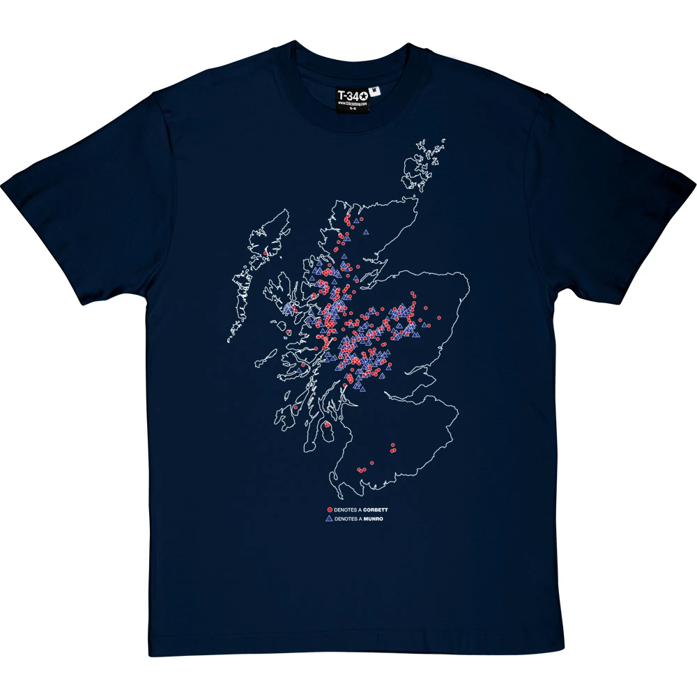 Munros And Corbetts T-Shirt 6 Munros And Corbetts T-Shirt - Image 6