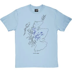 Munros Map T-Shirt -Tshirt Store munros tshirt 1 skybluetshirt