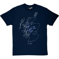 Munros Map T-Shirt -Tshirt Store munros tshirt 2 navybluetshirt