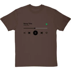 Personalised Music Player T-Shirt