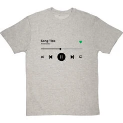 Personalised Music Player T-Shirt -Tshirt Store music player tshirt 1 lightoxfordtshirt