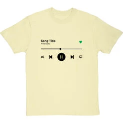 Personalised Music Player T-Shirt -Tshirt Store music player tshirt 1 naturaltshirt