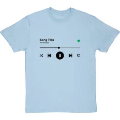 Personalised Music Player T-Shirt -Tshirt Store music player tshirt 1 skybluetshirt