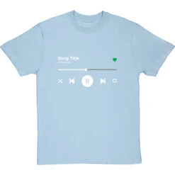 Personalised Music Player T-Shirt -Tshirt Store music player tshirt 2 skybluetshirt
