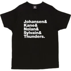 New York Dolls Line-Up T-Shirt -Tshirt Store new york dolls line up tshirt 2 black mens v neck tshirt