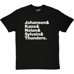 New York Dolls Line-Up T-Shirt -Tshirt Store new york dolls line up tshirt 2 blacktshirt