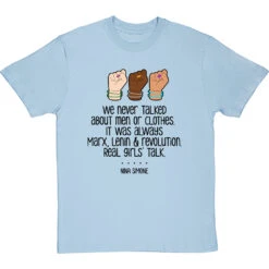 Nina Simone "Real Girls' Talk" T-Shirt -Tshirt Store nina simone real girls talk tshirt 1 skybluetshirt