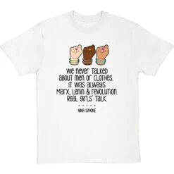 Nina Simone "Real Girls' Talk" T-Shirt -Tshirt Store nina simone real girls talk tshirt 1 whitetshirt