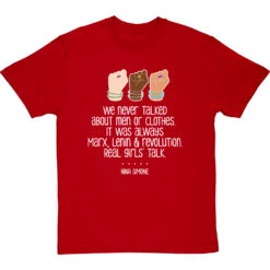 Nina Simone "Real Girls' Talk" T-Shirt -Tshirt Store nina simone real girls talk tshirt 2 redtshirt