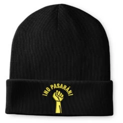 No Pasarán "Fist" Embroidered Beanie Hat