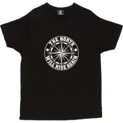 The North Will Rise Again (Compass) T-Shirt -Tshirt Store north rise again compass tshirt 2 black mens v neck tshirt