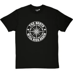 The North Will Rise Again (Compass) T-Shirt -Tshirt Store north rise again compass tshirt 2 blacktshirt